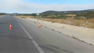 Karayolu yangın dolayısıyla geçici süreliğine ulaşıma kapatıldı