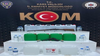 Karsta sahte içki operasyonu