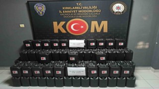 Kırklarelinde 775 litre etil alkol ele geçirildi