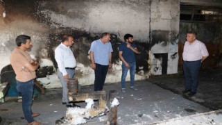Kırşehir esnafını korkutan yangın elektrik kontağından çıkmış