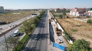 Konya Şehir Hastanesi önünde köprülü kavşak çalışmalarına başlandı