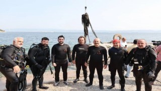 Körfezden 22 bin metrekare hayalet ağ çıkarıldı
