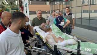 Kütahyadaki orman yangınında yaralanan işçiler Eskişehir Şehir Hastanesine sevk edildi