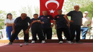 Lüleburgaz ve Çorlu huzurevleri takımlarının bocce müsabakası