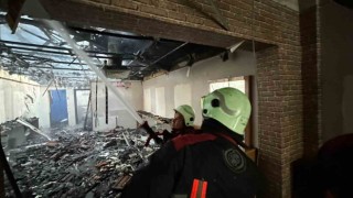 Malatyada ağır hasarlı evde yangın
