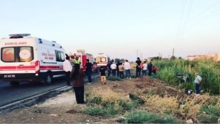 Mardinde kontrolden çıkan otomobil takla attı: 5 yaralı