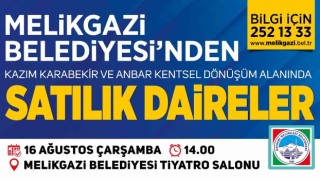 Melikgaziden ev almak isteyenlere büyük fırsat: 35 daire ihale ile satılacak
