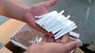 Mersinde 6 milyon 100 bin bandrolsüz doldurulmuş makaron ele geçirildi