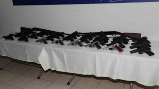 Mersinde son 3 ayda 627 tabanca ele geçirildi