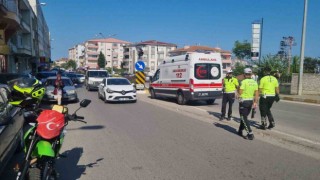 Motosiklet sürücüsüne çarpıp kaçtı