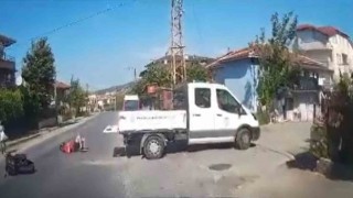 Motosikletli gencin öldüğü kaza araç kamerasında