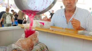 Muğlada sıcaklara kar helvası ile çözüm