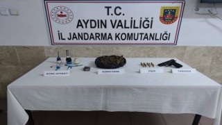 Nazillideki evde uyuşturucu madde ele geçirildi