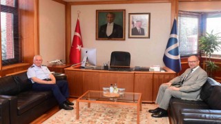 Orgeneral Kadıoğlundan Rektör Erdala veda ziyareti
