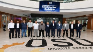 OSB Başkanı Yalçın, Hulusi Akara projelerini anlattı, sanayicilerin arsa taleplerini iletti