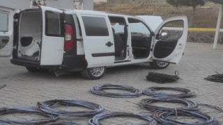 Osmaniyede kablo hırsızları yakalandı
