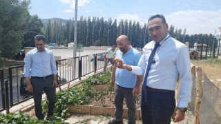 Özel Eğitim Uygulama Okulunda sebze yetiştiriliyor