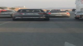 Eğlence adı altında yapılan trafik magandalığı amatör kamerada