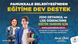 Pamukkale Belediyesinden 2 bin 500 öğrenciye eğitim yardımı desteği başladı
