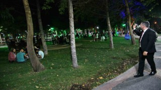 Pursaklarda parklar, yaz akşamlarında yoğun ilgi görüyor