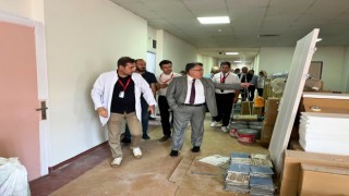 Rektör Özölçer, hastanedeki çalışmaların tamamlanması talimatını verdi