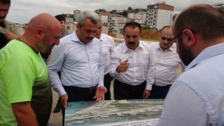 Rizenin yeni valisi İhsan Selim Baydaş ayağının tozu ile yatırımları yerinde inceledi