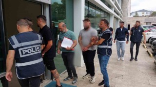 Samsunda gasptan gözaltına alınan 5 kişi adliyeye sevk edildi