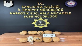 Şanlıurfada 12 kilo sentetik uyuşturucu ele geçirildi