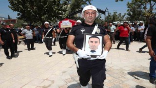 Şehit polis memuru memleketi Hatayda toprağa verildi