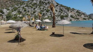 Selimiye Halk Plajı, vatandaşların ilgisini çekiyor