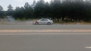 Serinlemek için denize giderken alevlerin içinde kalmaktan son anda kurtuldular