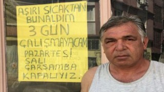 Sıcaktan bunalan Adanalı esnaf kendine tatil verdi