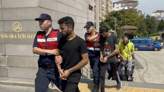 Silah zoruyla küçükbaş hayvan ve para gasp eden yabancı uyruklu 7 şahıs adliyeye sevk edildi