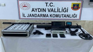 Sit alanı içinde kaçak kazı yapan üç şüpheli suçüstü yakalandı