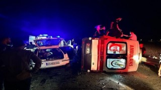 Sunta yüklü tır alev alev yandı