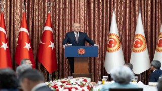TBMM Başkanı Kurtulmuş, 14. Büyükelçiler Konferansı çerçevesinde Bakan Fidan ve beraberindeki büyükelçileri kabul etti