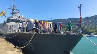 TCG Kilimli karakol gemisi vatandaşların ziyaretine açıldı