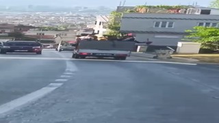 Tehlikeli düğün konvoyu amatör kameraya yansıdı