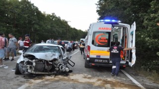 Tekirdağda trafik kazası: 1 ölü, 2 yaralı