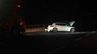 Tekirdağda trafik kazası: Direksiyon hakimiyetini kaybeden sürücü yön tabelasına çarptı