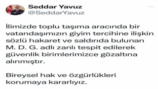 Tesettürlü kadına sözlü saldırıda bulunmuştu, gözaltına alındı