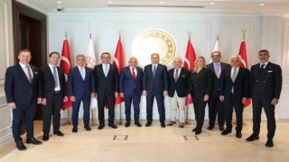 TFF Başkanı Mehmet Büyükekşiden, İçişleri Bakanı Ali Yerlikayaya ziyaret