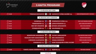 Trendyol Süper Ligde 3. ve 4. hafta programları açıklandı