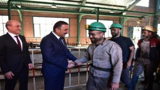 Vali Osman Hacıbektaşoğlu TTK Kozlu Müessese Müdürlüğünü ziyaret etti