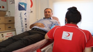 VEDAŞ çalışanlarından kan bağışı