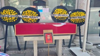 Vefat eden malul gazi askeri törenle toprağa verildi