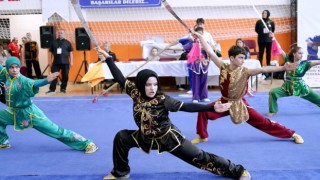 Wushu Kung Fu şampiyonası nefes kesti