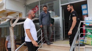 Yabancı uyruklu şahsın işlettiği ruhsatsız dükkan mühürlendi