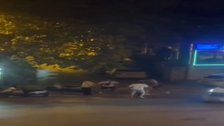 Yan bakma kavgasında cadde boks ringine döndü