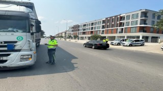 Yasaklanan yola giren kamyonlara ceza yağdı